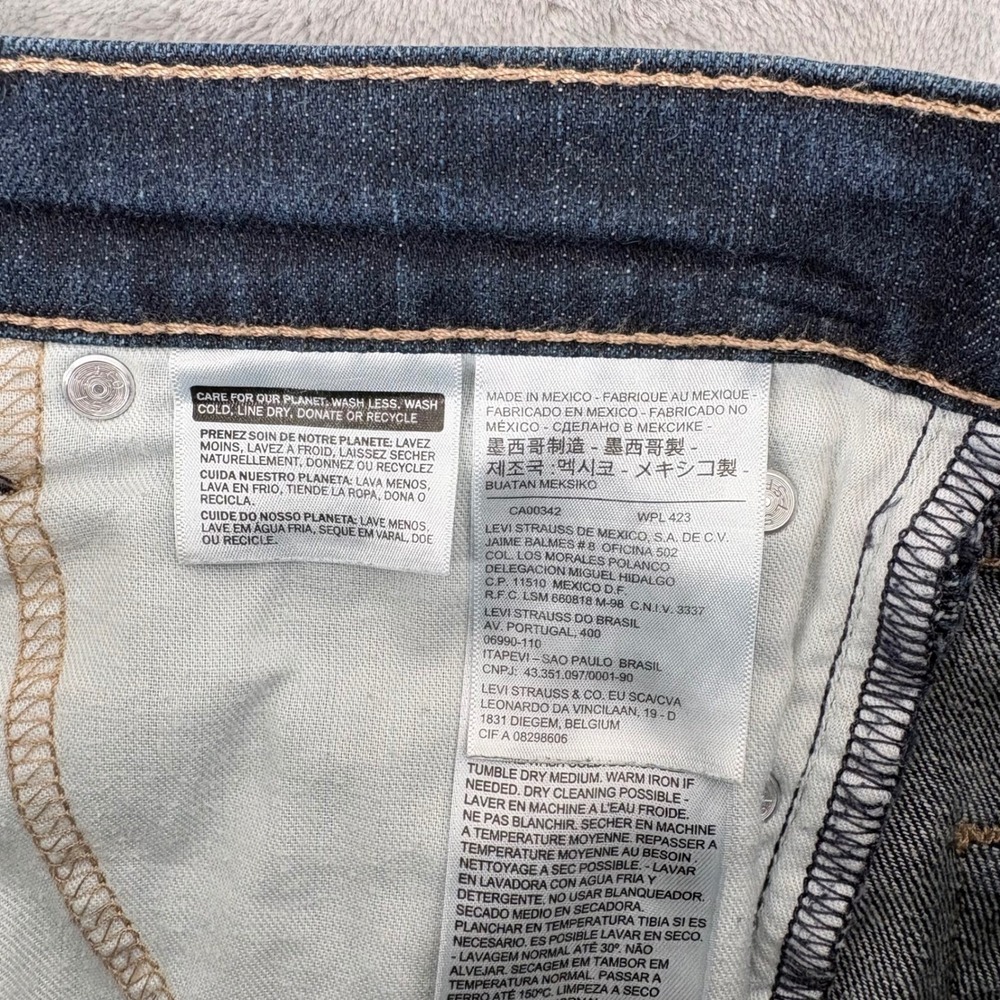 Levi's Jeans Mens 30x32 (Fits 30x30) Dark Wash 511 Slim Fit Classic Stretch - Picture 8 of 14